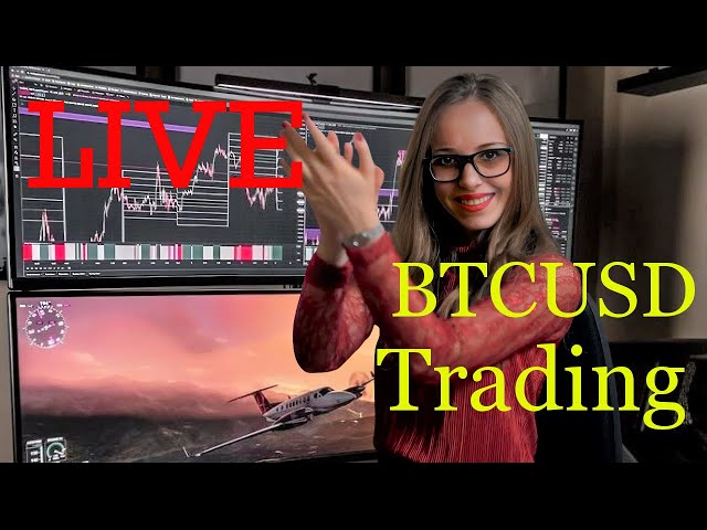 Live Bitcoin (BTCUSD) Trading & Technical Analysis - My Cryptocurrency Trading Strategy