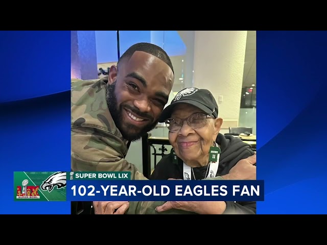 102-year-old Eagles diehard fan excited to be attending Super Bowl 59