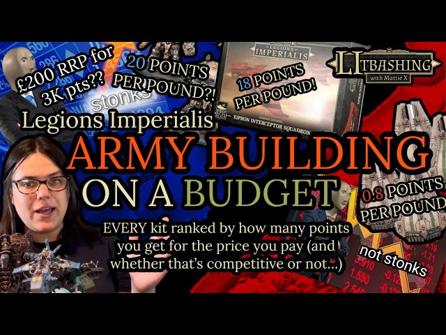 Wallet-friendly Legions Imperialis - building an army without 3D printing OR breaking the bank!