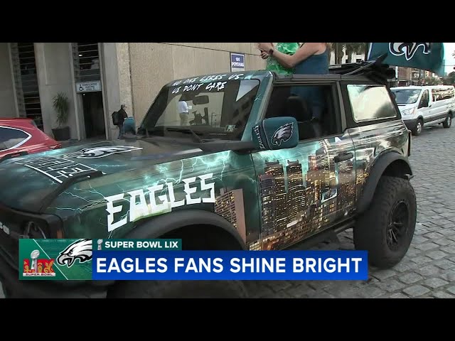 Eagles-themed Bronco takes over streets of New Orleans