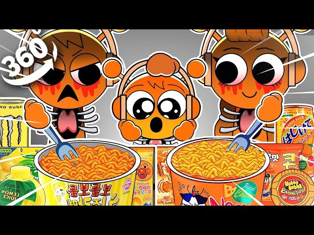 Incredibox Sprunki - OREN Family Horror Versions Convenience Store Food Mukbang 360 Animation |