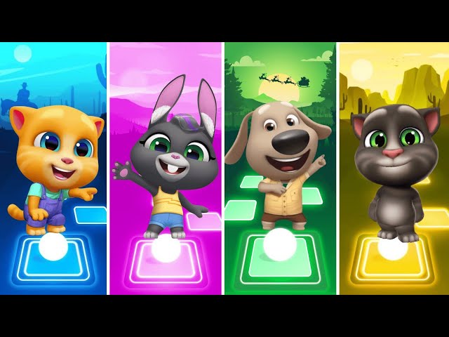 Talking Tom and Friends Ginger vs Becca vs Ben vs Tom in Tiles Hop Coffin Dance