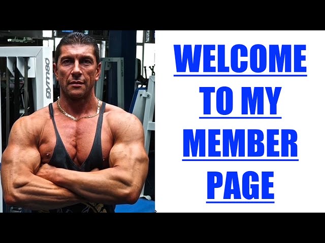 WELCOME TO MY YOUTUBE MEMBER PAGE! EXCLUSIVE PERKS FOR MUSCLE GROWTH AND FAT LOSS!