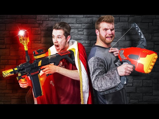 NERF Dungeons & Dragons Arena | Save the King Challenge!