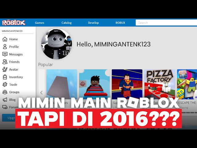 MIMIN KEMBALI KE ROBLOX 2016???