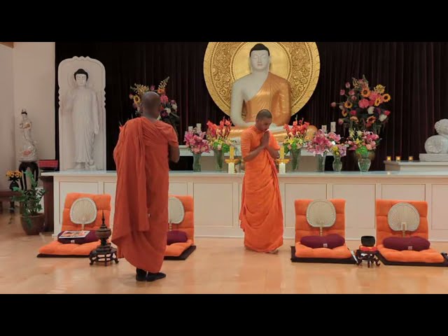 Evening Blessing Program Lankarama Buddhist Temple Bhante Devananda 398 Giano Ave La Puente CA.