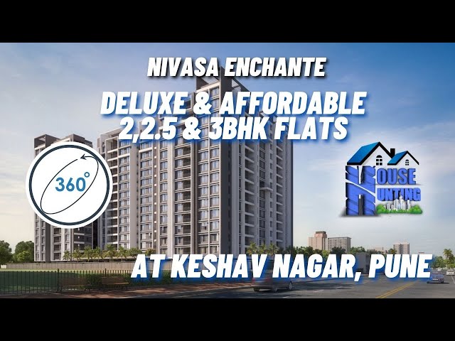 360 visuals flat tour of 2.5 BHK of Nivasa enchante Porwal road Dhanori Lohegaon Pune ll 8208718004