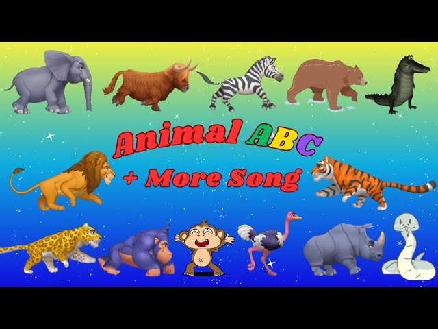 ABC Animals Song + Farm Animals Sounds Song + More Song | Kids TV