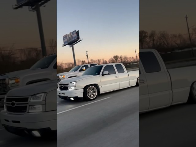 Statik Dropped NBS Silverado Extended Cab 🤍 #droppedtrucks #statik #nbs #silverado #trokiando