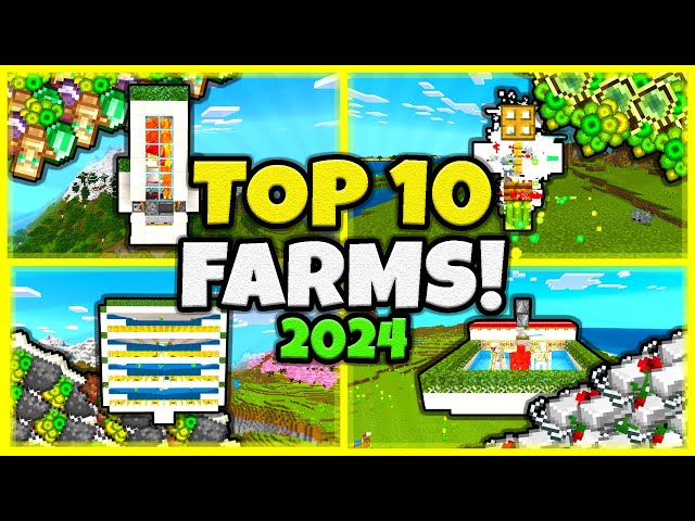 10 MUST HAVE FARMS In Minecraft Bedrock 1.21! (2024)