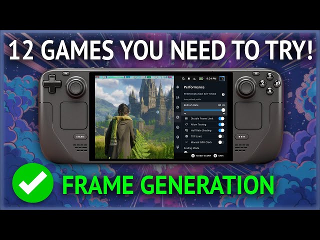 12 Steam Deck Games Playable With New Frame Generation Mod!