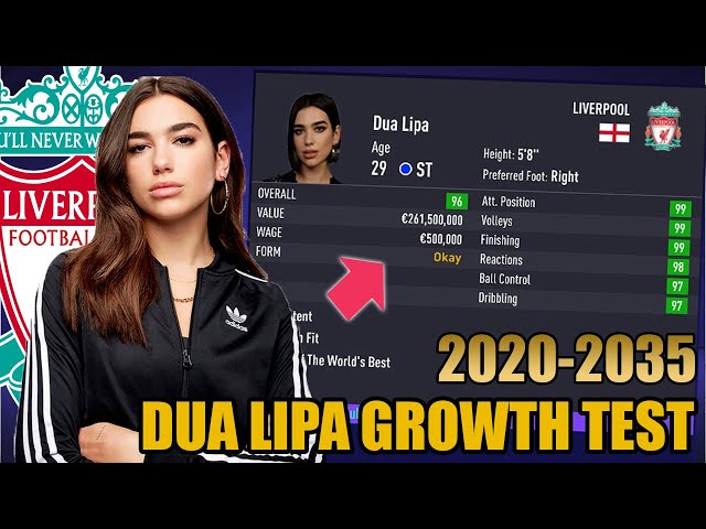 DUA LIPA GROWTH TEST (2020-2035) - FIFA 21 Career Mode