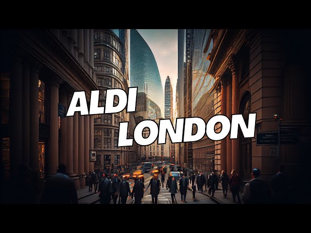 Store tour of new ALDI shop in Old Street and a walk through the city of London streets.