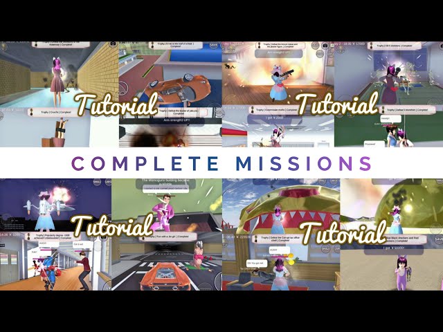 TUTORIAL: How To Complete All The Missions | Sakura School Simulator | Kat-kat Gaming 💕