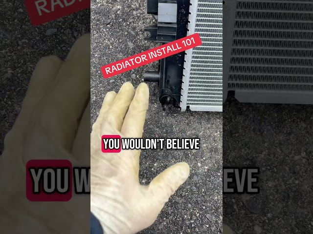 Radiator installation tip 😎 follow for more automotive repair tips and tricks #tipsandtricks