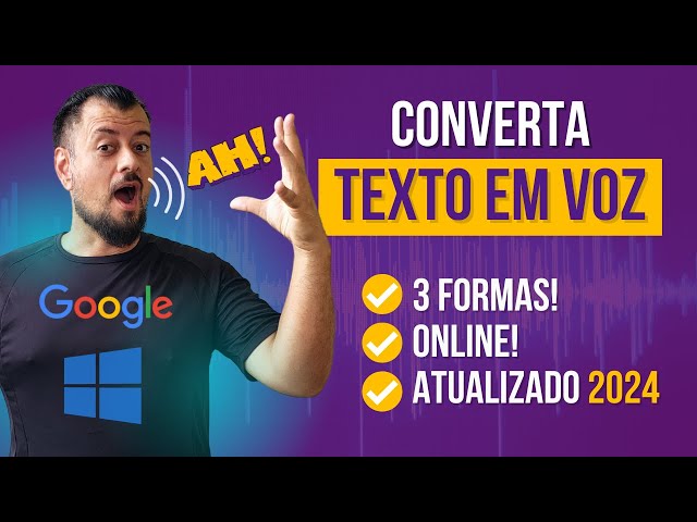 [2024] Converter Texto em Voz Natural no PC - Grátis e Online