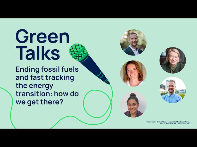 Green Talks - Ending fossil fuels and fast tracking the energy transition: how do we get there?