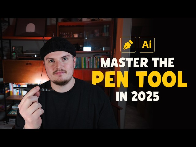 How To Use the Pen Tool In Adobe Illustrator || Beginner Tutorial 2025