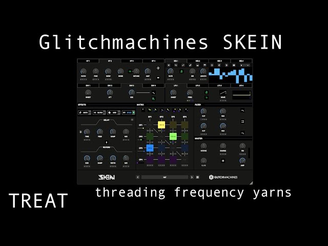 Treat x Glitchmachines SKEIN - threading frequency yarns