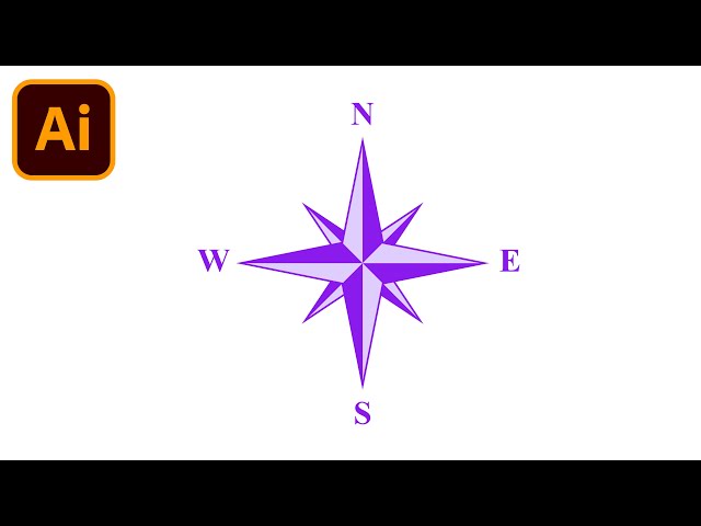 How To Draw A Compass Star In Adobe Illustrator