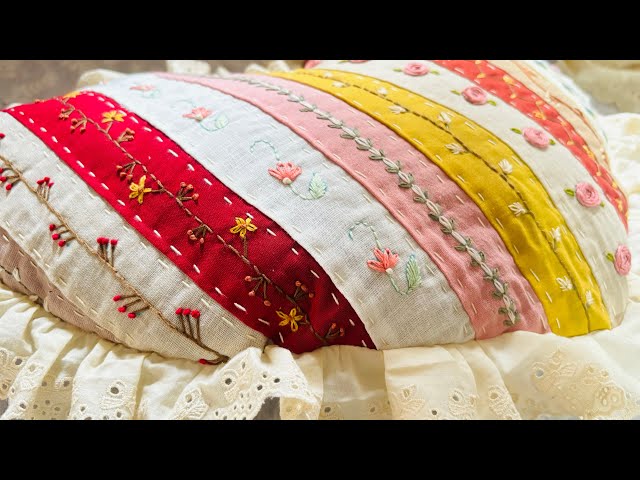 Transform Old Fabrics into Beautiful Home Decor with Handwork | DIY #4