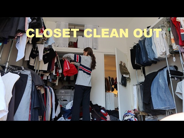 huge nyc closet clean out + declutter (forcing myself to let go)