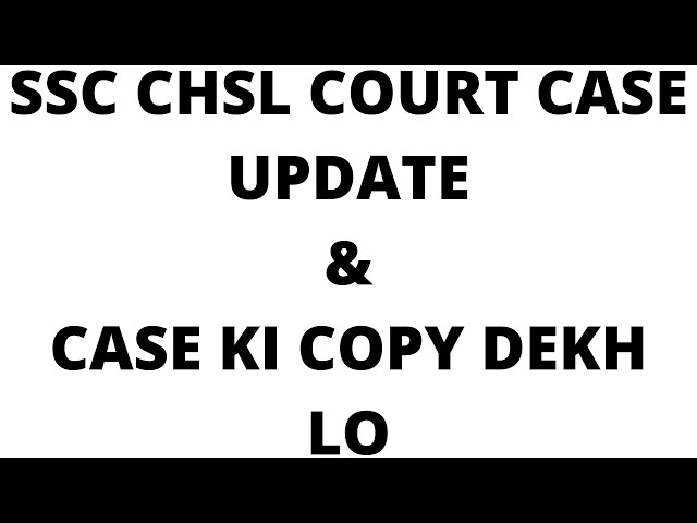 SSC chsl 2018 typing court case|| court case ki copy dekh lo|| typing Result kab???