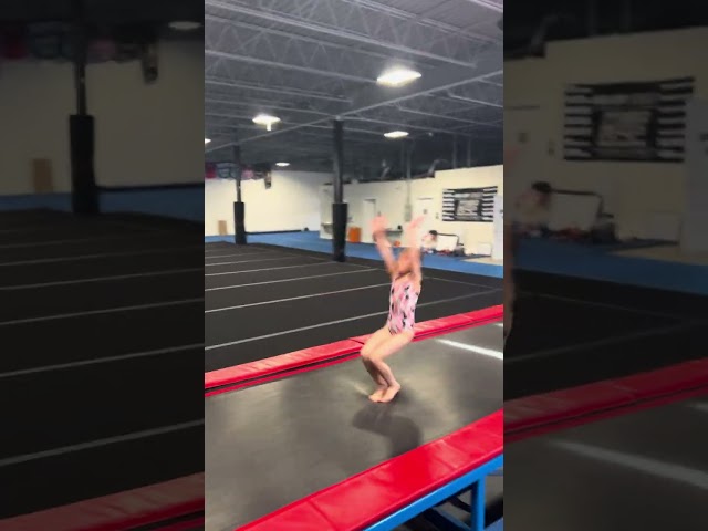 Climbing The Backhandspring Ladder #Shorts #Gymnastics