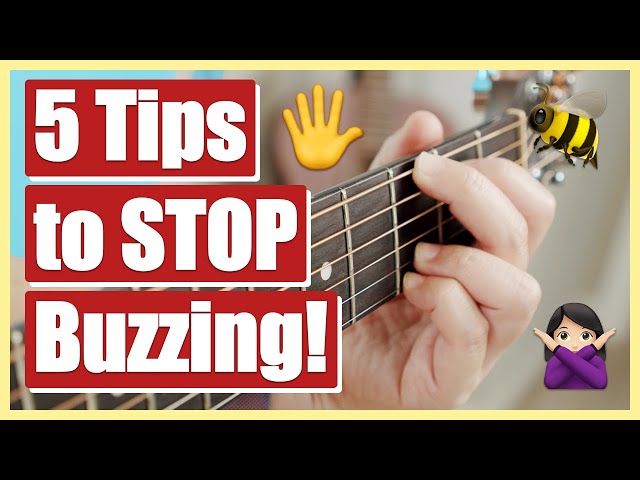 5 Tips to STOP String Buzzing on the Guitar! 🖐️ (for the Beginner Guitar Player)