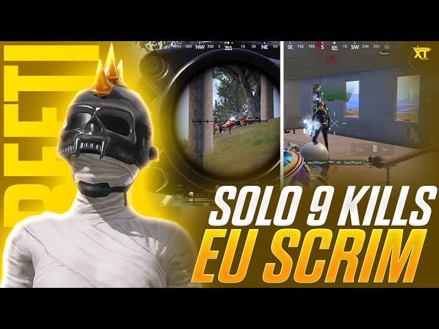 SOLO 9 KILLS IN EU EVENT • 16 KILLS CHICKEN DINNER