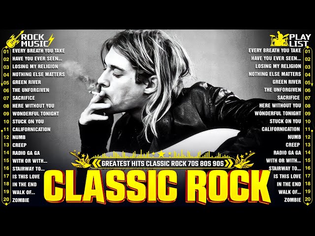 Classic Rock Songs 70s 80s 90s Full Album🔥Queen, Aerosmith, ACDC, U2, Guns' N Roses, Metallica