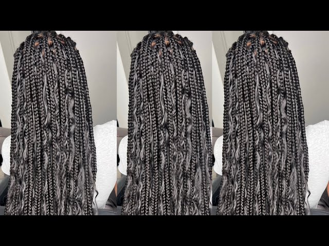 Comment je fais les knotlessbraids || tutoriel bien détaillé || boho Braids