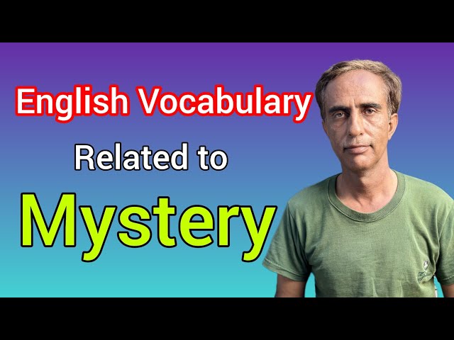 11 Synonyms for Mystery | English Vocabulary