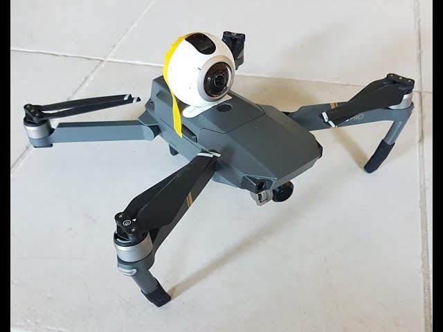 INTERACTIVE/movable 360 Cam strapped to a DJI Mavic Pro Drone