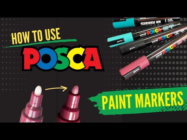 How to use POSCA Paint Markers --- POSCA Acrylic Paint Pen Tutorial