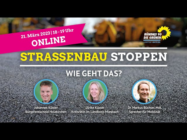 Straßenbau stoppen: wie geht das? – Webinar