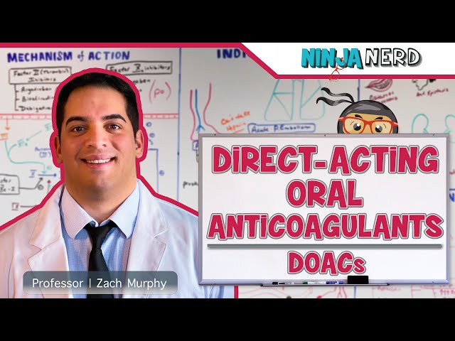 Direct-Acting Oral Anticoagulants (DOACs) | MOA , Indications, Adverse Reactions, Contraindications