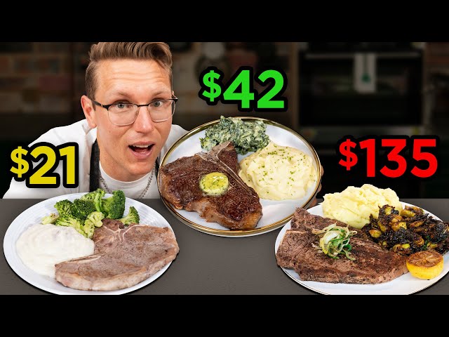 Cheapest vs. Most Expensive vs. Homemade Steak Challenge