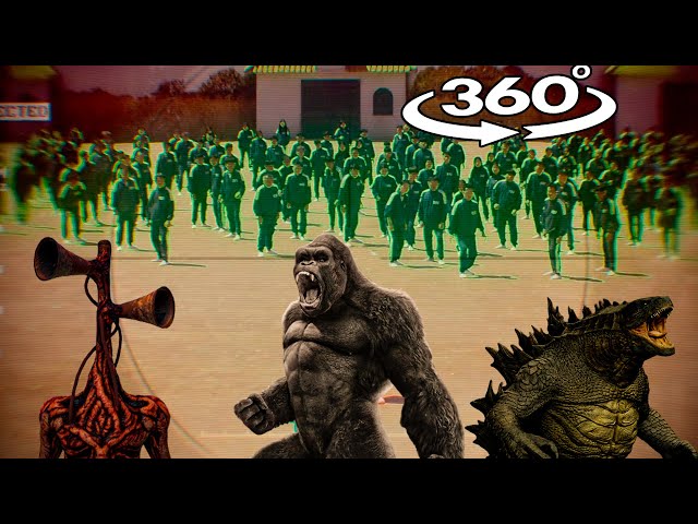 VR 360° Squid Game Red Light, Green Light🔴🟢/ Among Us, Hulk, Thanos, Venom, Siren Head, King Kong...