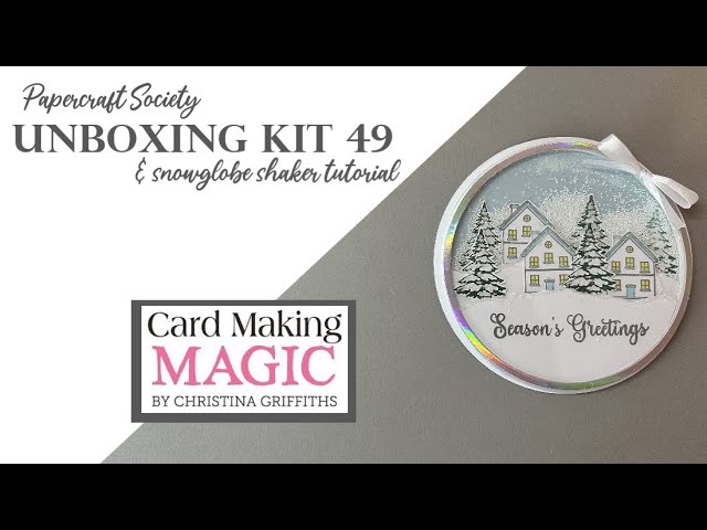 Papercraft Society Box 49 Unboxing & Shaker Card Tutorial