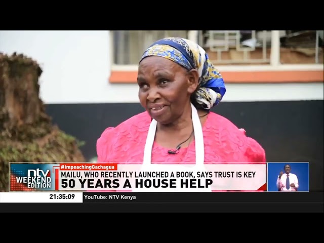 50 years a house help. Victoria Meme has worked at Author Mailu’s home since 1974