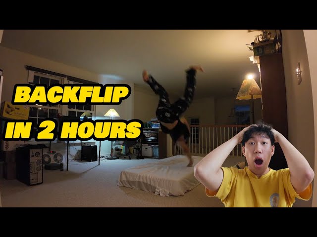 Learn a BACKFLIP in 2 HOURS AT Home - How to