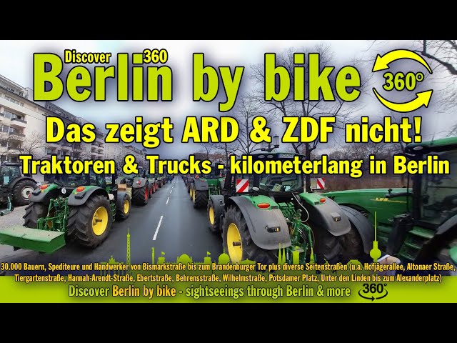 Das zeigt ARD & ZDF nicht! Bauernproteste in Berlin: Traktoren & Trucks - kilometerlang