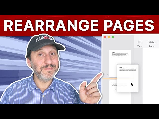 Moving Pages or Text Around in Mac Pages