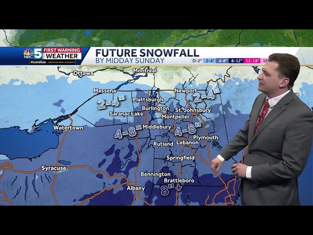 Video: Widespread fluffy snow tonight, exits Sunday morning (2-08-25)