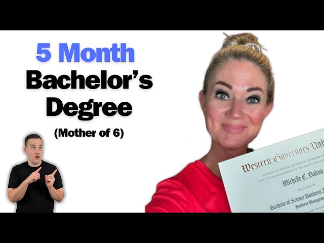 Bachelor's Degree in 5 Months as a Mother of 6!