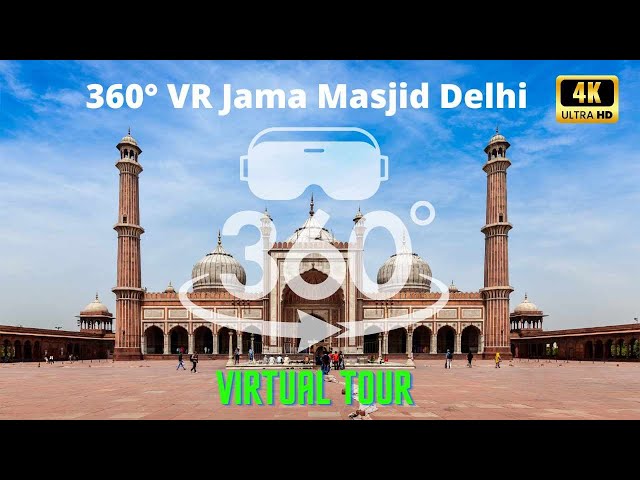 Explore the Majestic Jama Masjid with Top View - 360° Virtual Tour | VR Experience #JamaMasjid #vr