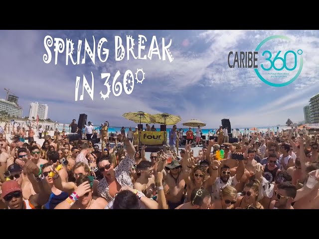 MANDALA BEACH CANCUN SPRING BREAK IN 360 DEGREE