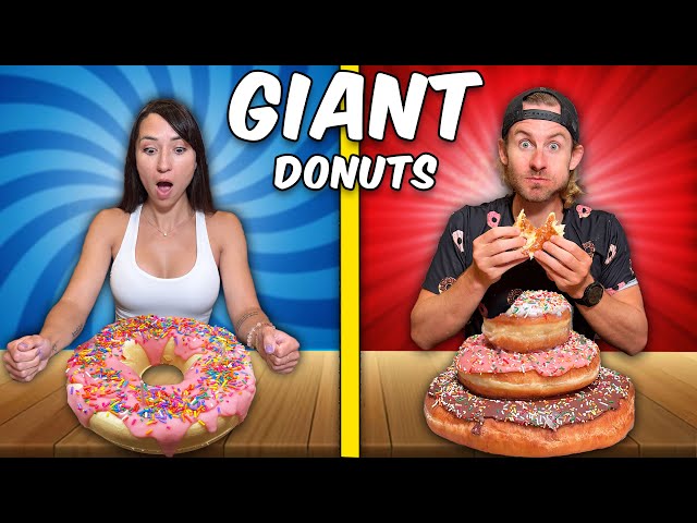 We Lived On GIANT Donuts For 24 Hours!