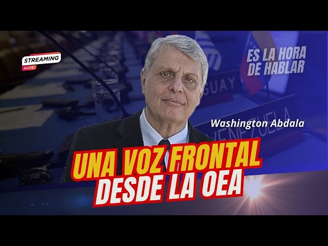 Abdala, desde la OEA una voz frontal por Venezuela I #EsLaHoraDeHablar